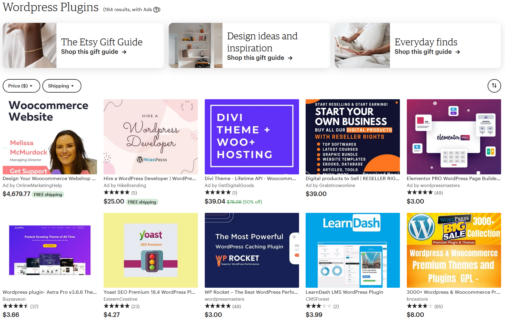 etsy wordpress plugin